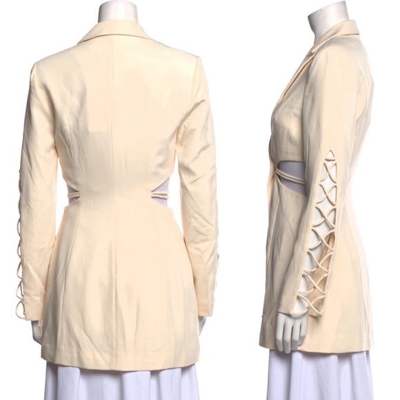 BOSKEMPER BEA BLAZER DRESS MINI in ecru/beige XS - Picture 16 of 17